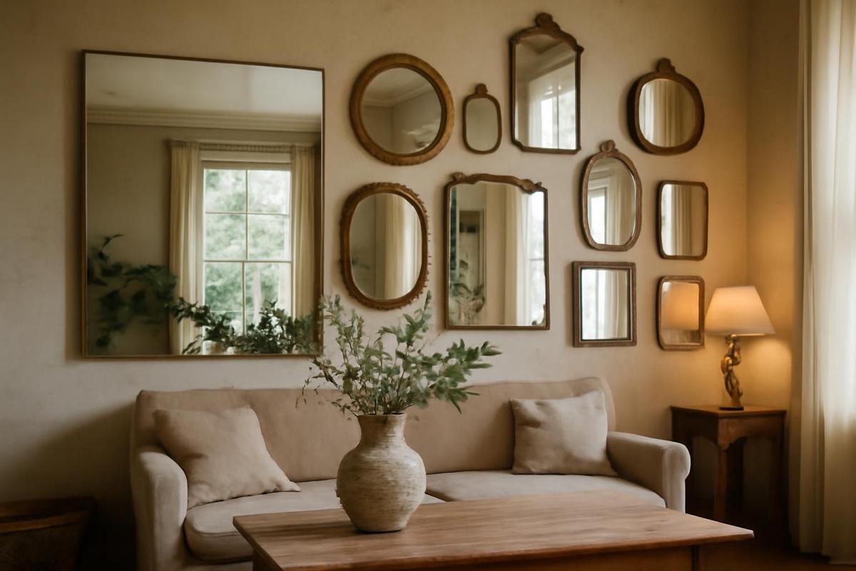 Espejos en las paredes: la nueva tendencia decorativa del año