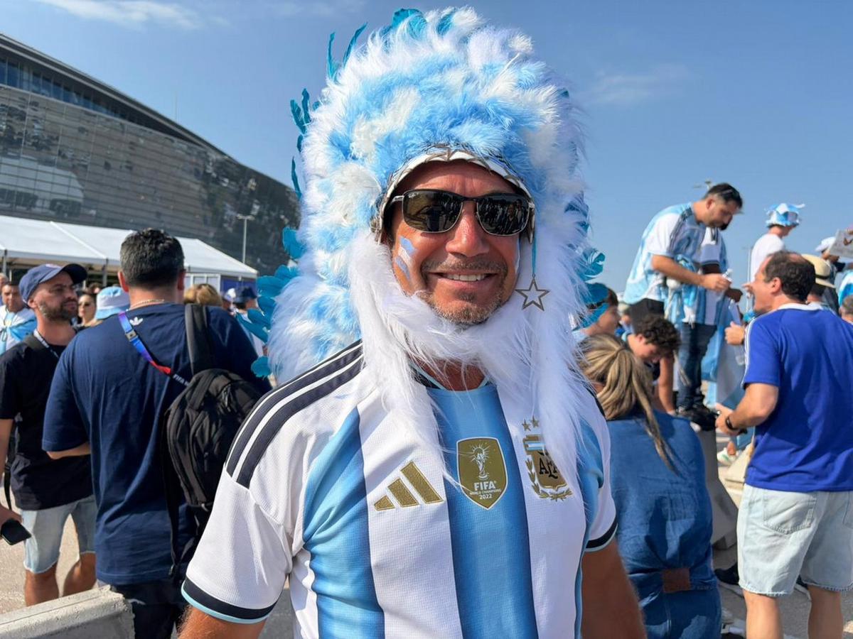 Los hinchas argentinos coparon Dallas.