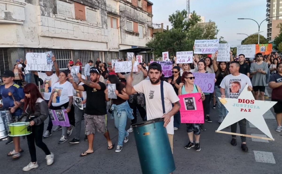 FOTO: Marcha por Sofía Delgado en San Lorenzo: el desgarrador pedido de su mamá. 