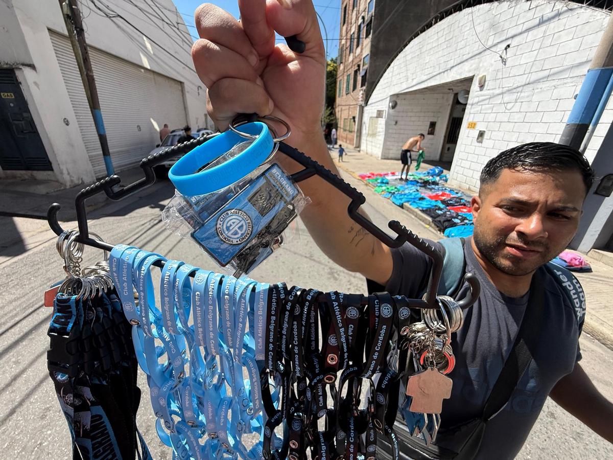 Alberdi se tiñe de celeste en la previa del clásico entre Belgrano y Talleres