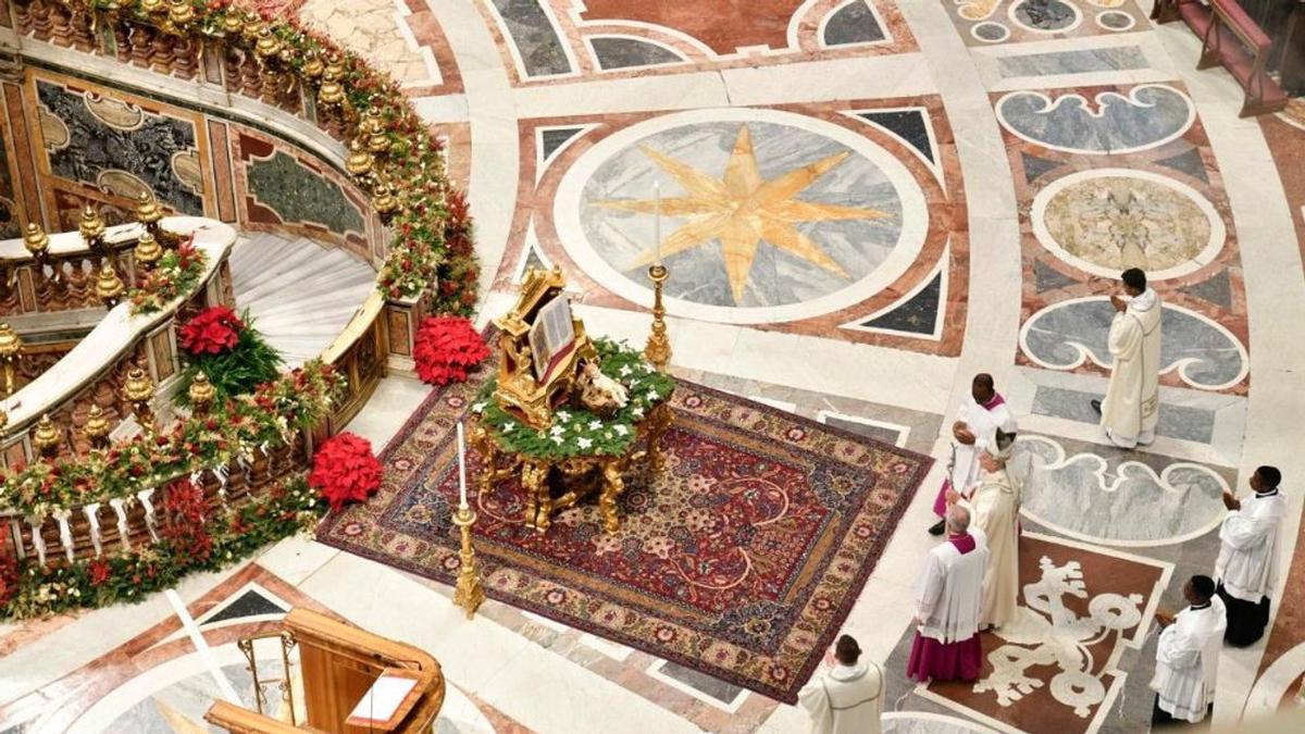 Imagen de la Santa Misa del 1 de enero provista por Vatican News.