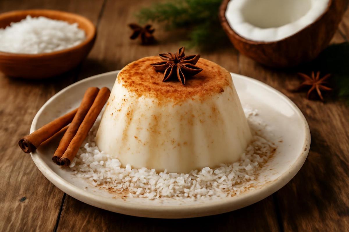 Tembleque puertorriqueño: postre navideño de coco