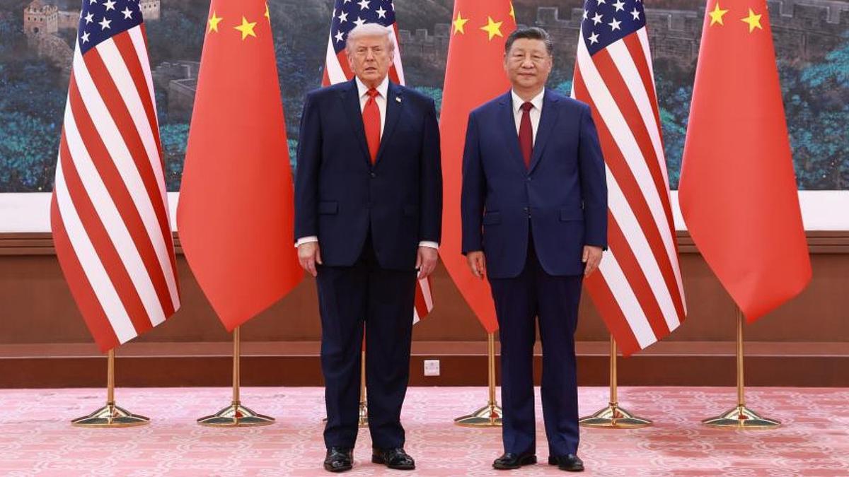 Xi Jinping y Donald Trump llevaron adelante una reunión estratégica en China. Foto: Agencia NA (Xinhua)