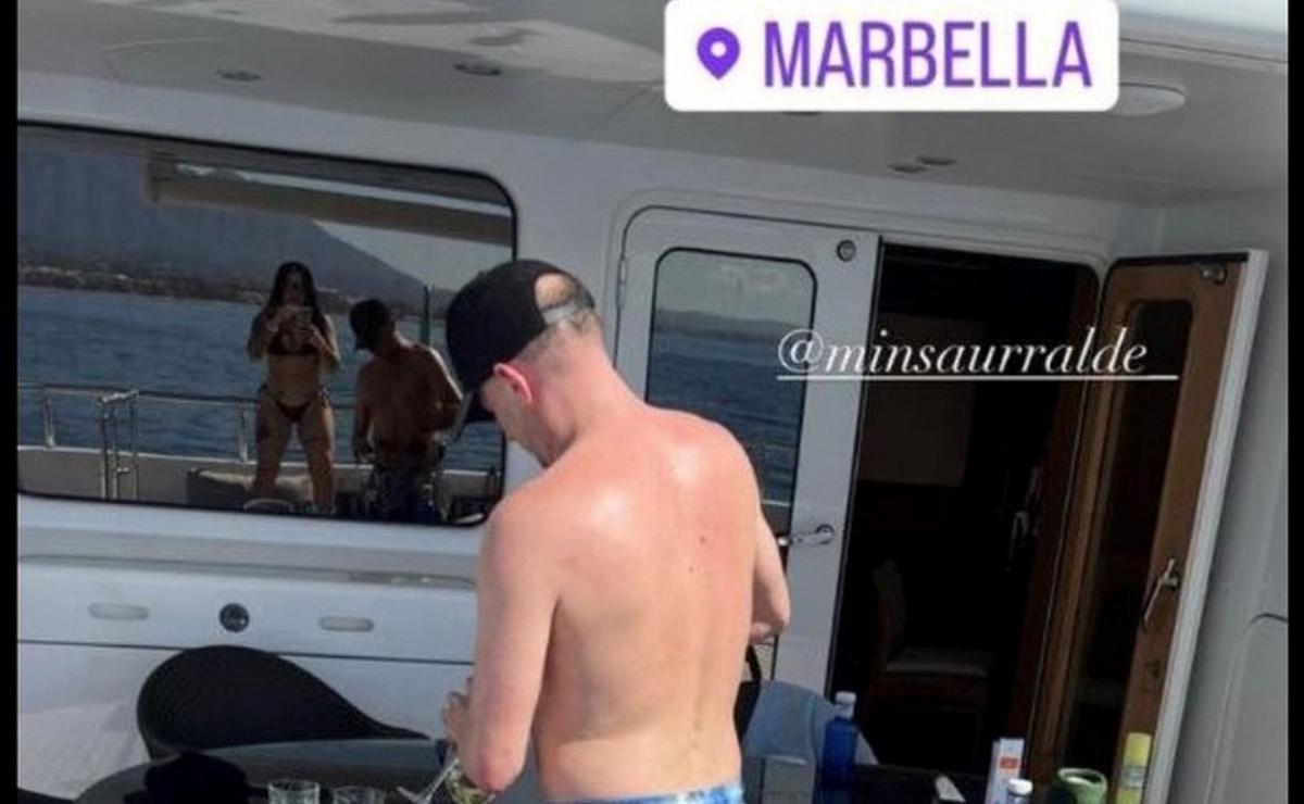 FOTO: Insaurralde y Clerici, en Marbella.