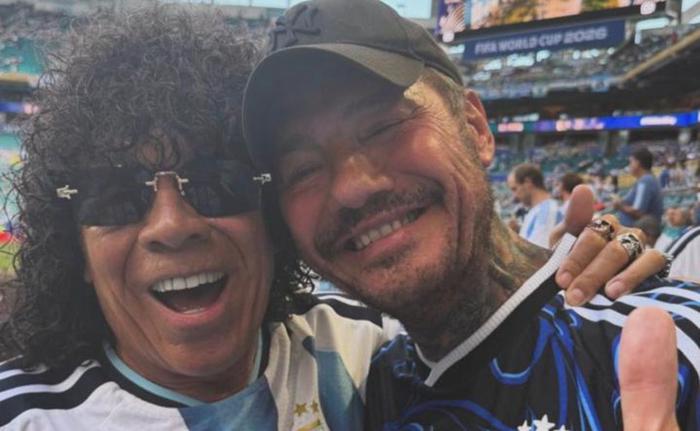 "Con el 1 por siempre": el encuentro de Tinelli y La Mona en Miami