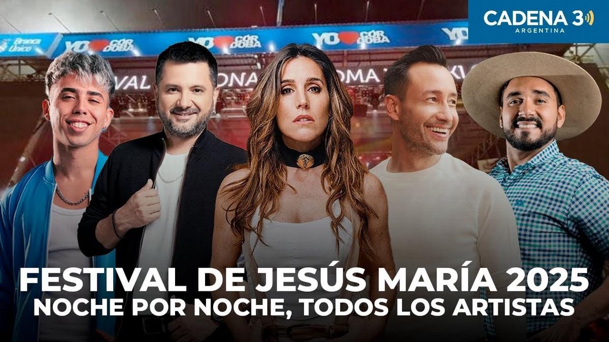 FOTO: Día por día, la grilla completa del Festival de Jesús María 2025