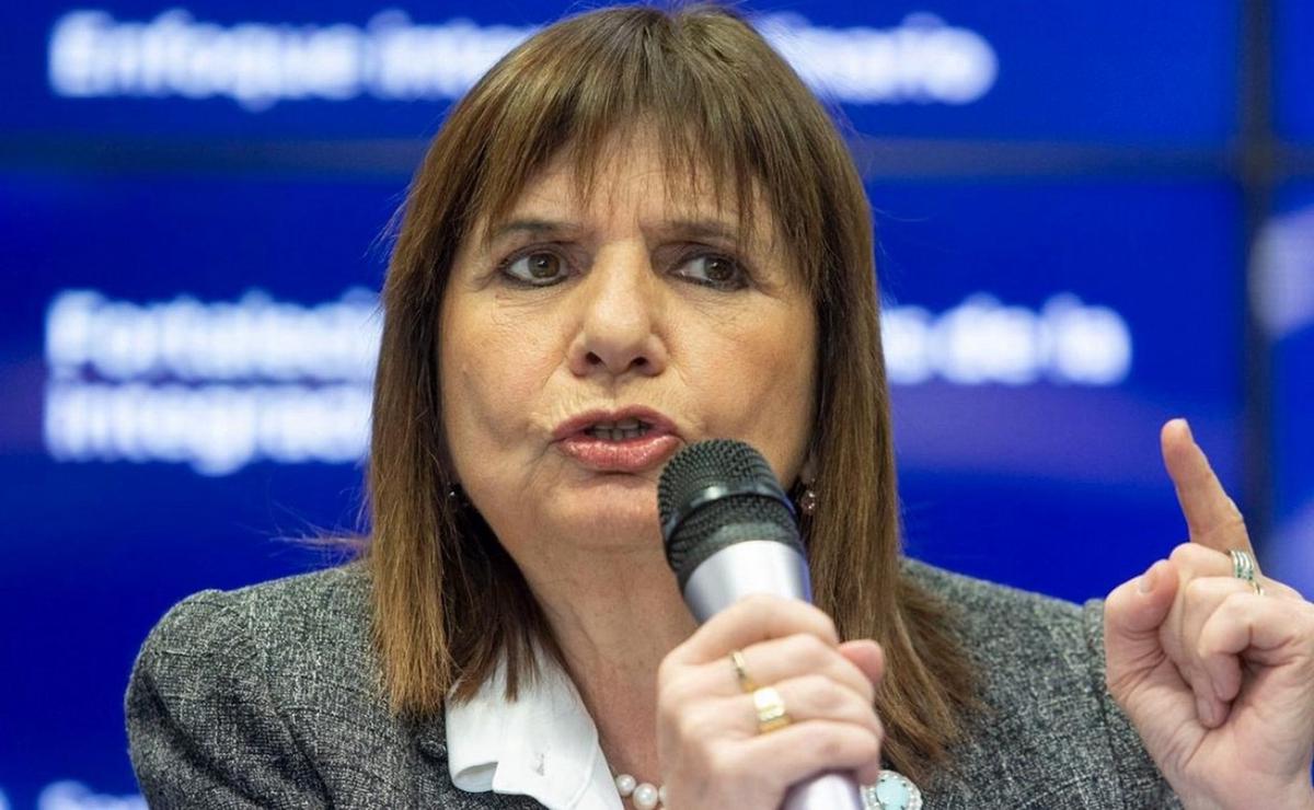 FOTO: Patricia Bullrich, ministra de Seguridad de La Nación.