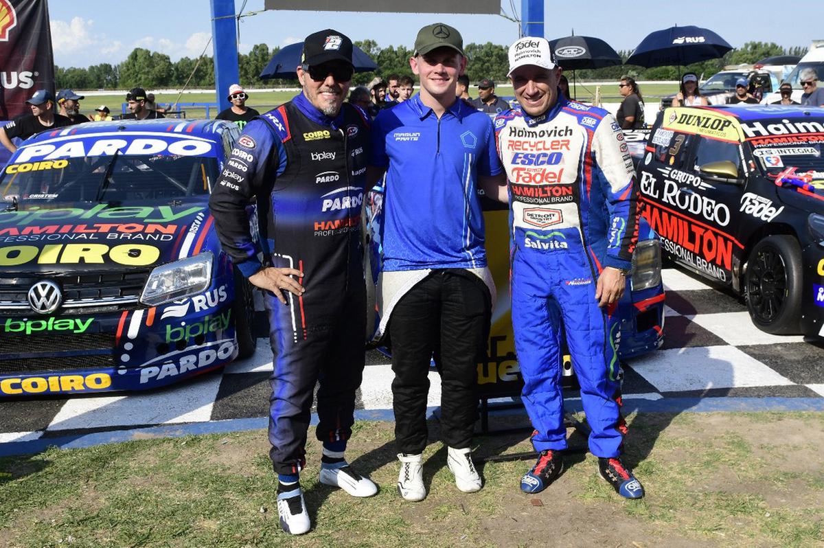 Mazzacane (2°), Fritzler (1°) y Werner (3°) en La Plata.