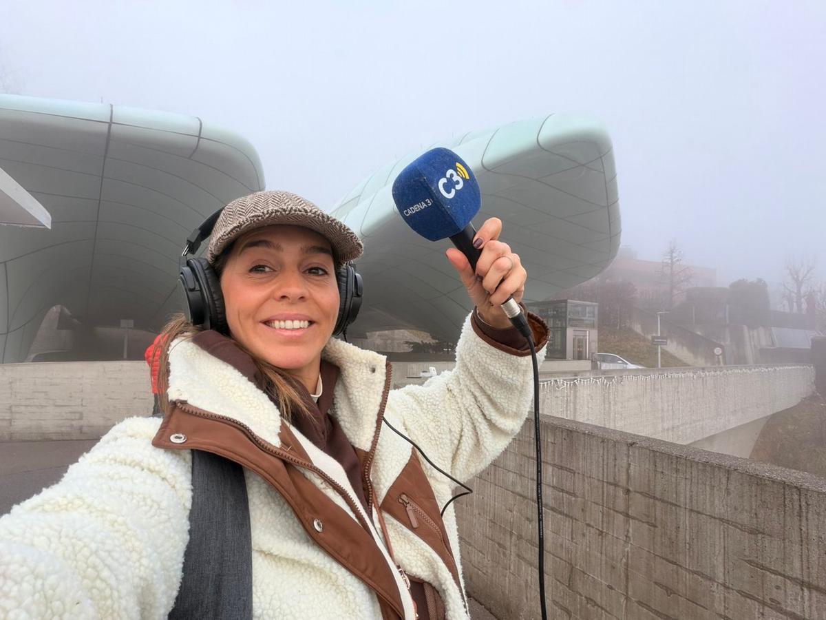 Mariana Asán, desde el Funicular de Innsbruck.