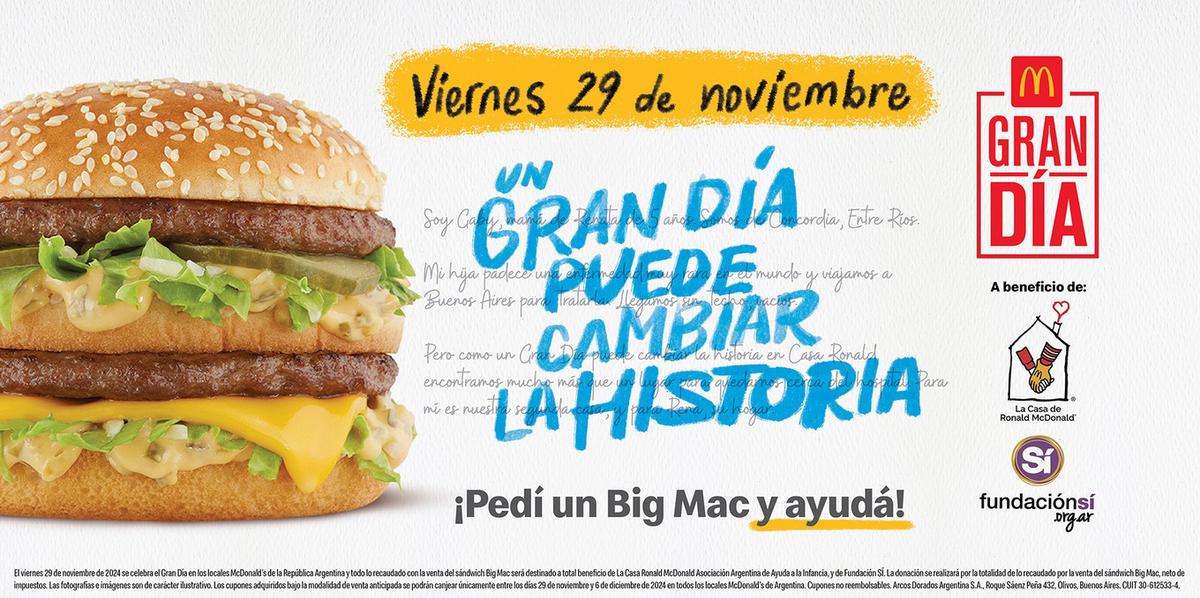 FOTO: Un nuevo “Gran Día”: McDonald’s te invita a ayudar