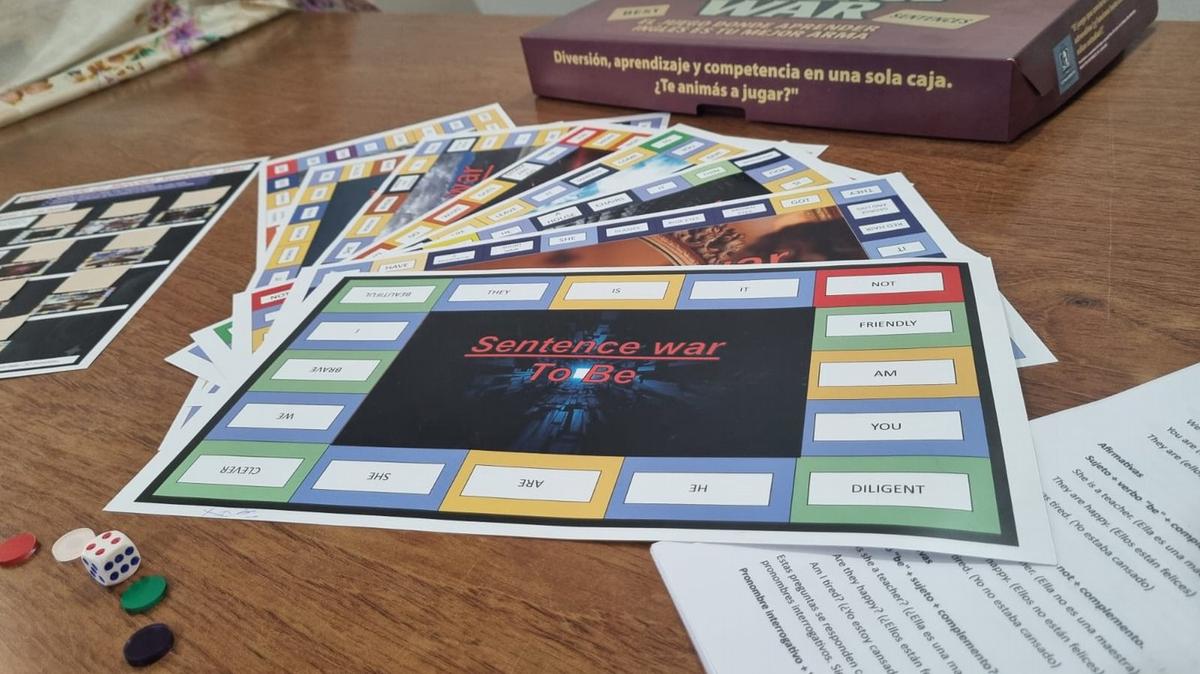 Edgar Guerrero diseñó “Sentence War”, una propuesta lúdica que nació en el aula.