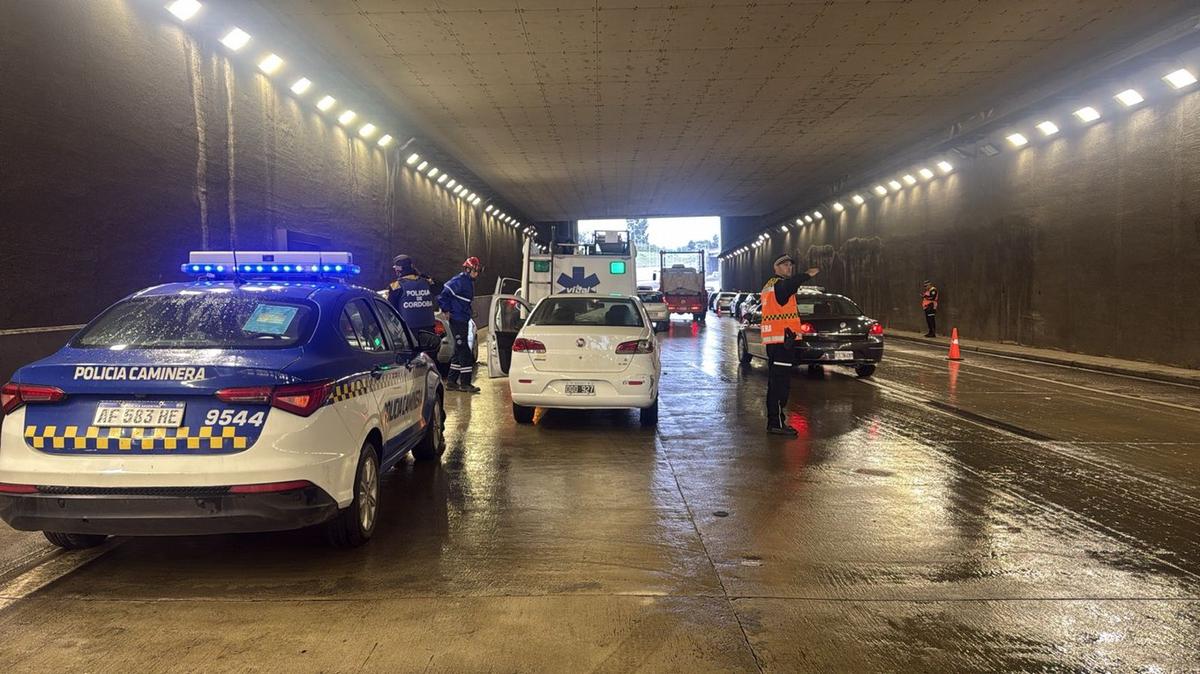 El choque en cadena ocurrió en la Circunvalación.