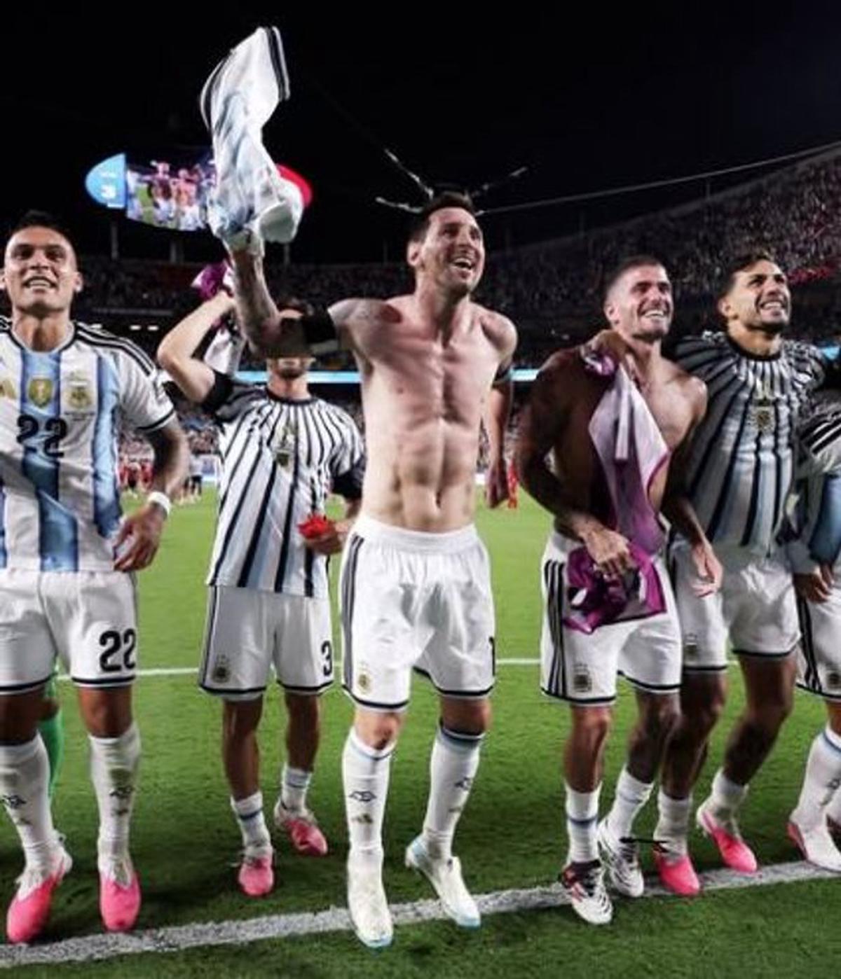 Lionel Messi se despidió hoy de la Selección argentina.