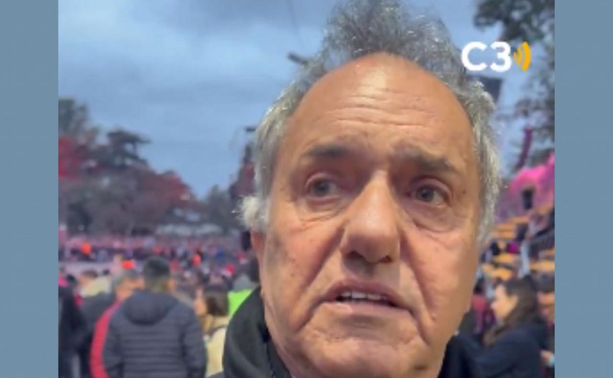 Daniel Scioli en la apertura de los Juegos Suramericanos.
