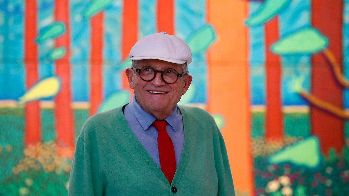 David Hockney murió en su casa de Londres.