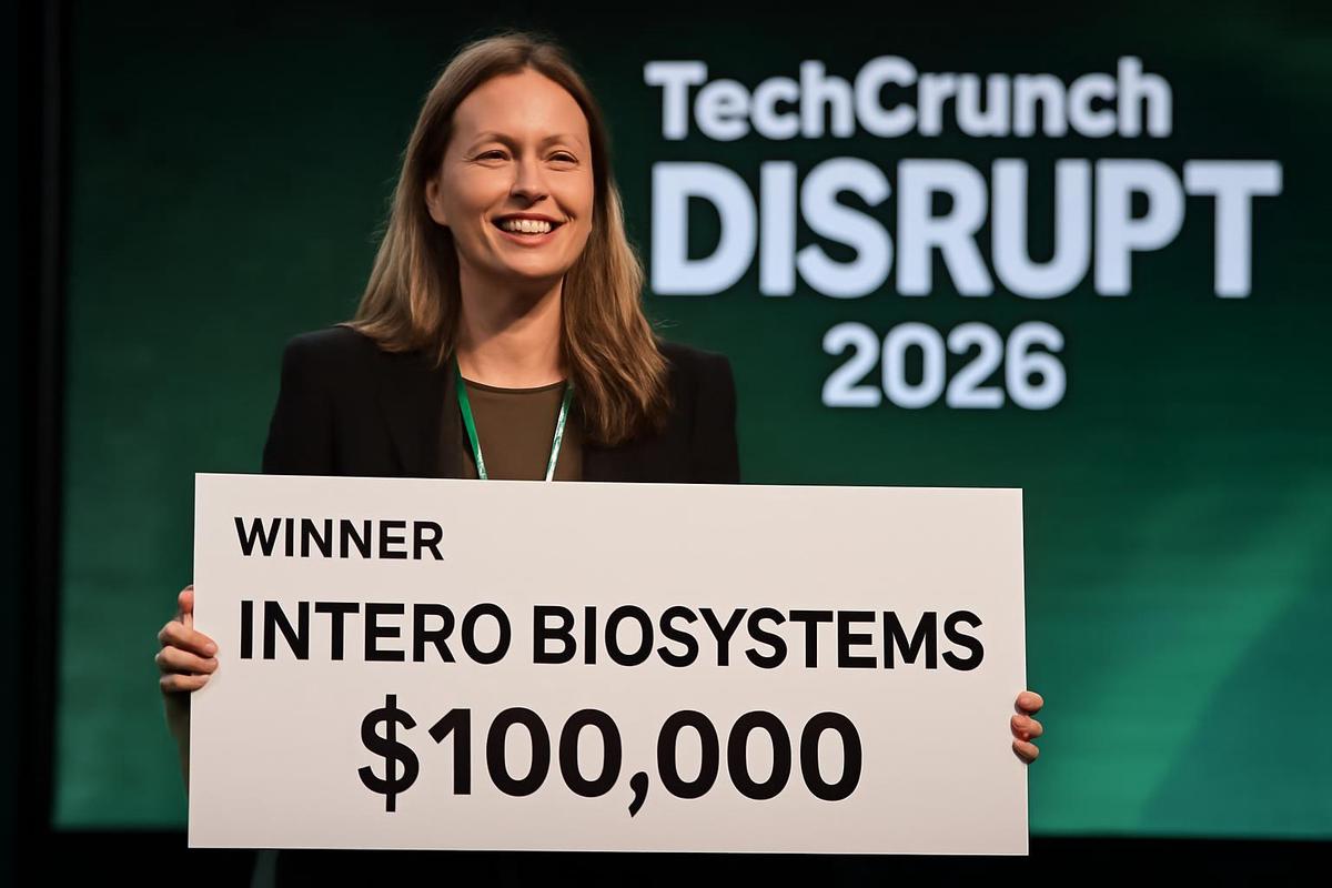 Intero Biosystems se consagró como el ganador del Startup Battlefield en Disrupt 2026