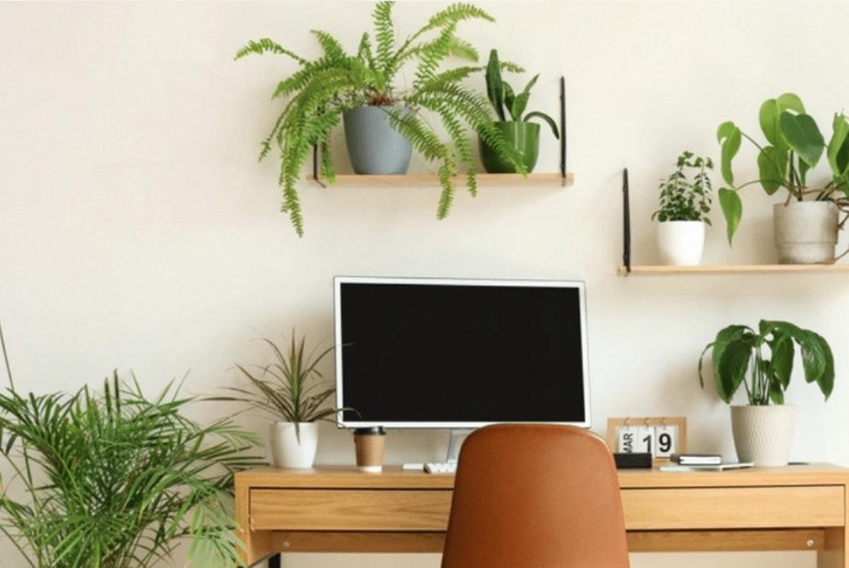 Las plantas en la oficina colaboran en distintos aspectos (Foto ilustrativa)
