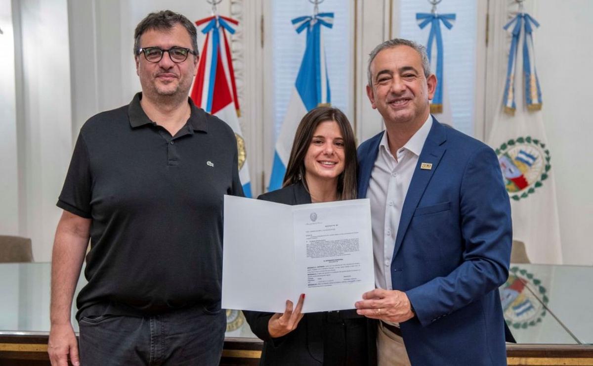 Sebastián Chale, Vanesa Di Bene y Pablo Javkin.