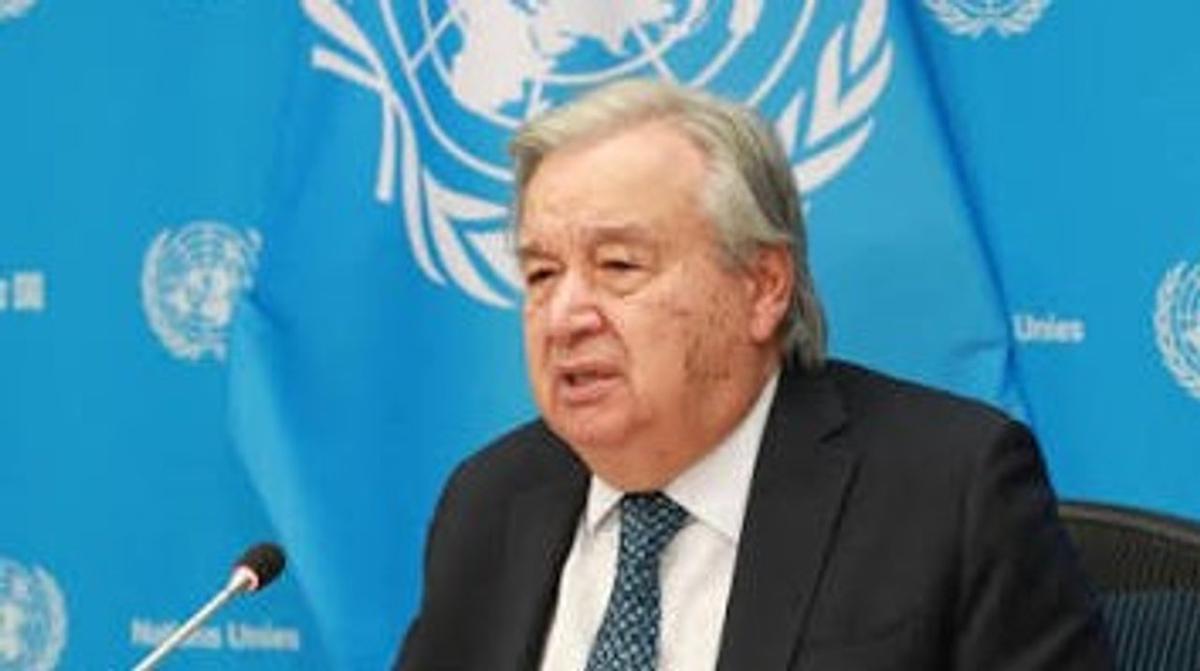 Guterres, titular de la ONU.