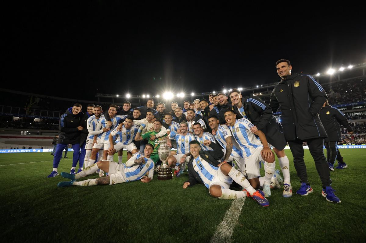 FOTO: Argentina festejó en el Monumental.