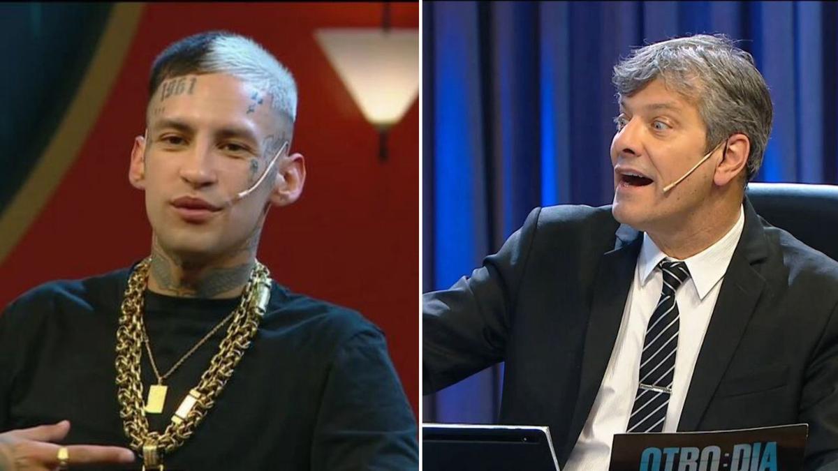 L-Gante estuvo con Mario Pergolini. Foto: Agencia NA (Captura TV)