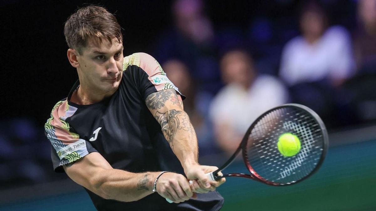 El tenista argentino de 26 años perdió en dos sets con el estadounidense. Foto: Agencia NA