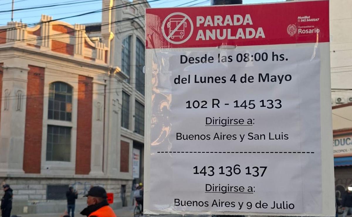 Por el corte habrá modificación en el recorrido de cuatro líneas de colectivos.