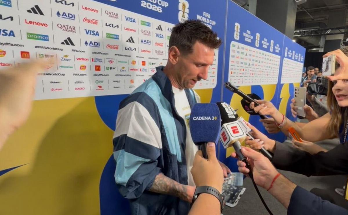 Messi habló con Cadena 3 tras el partido.