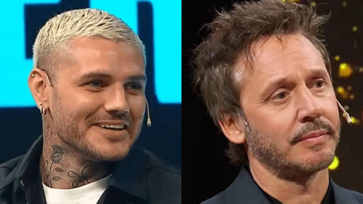 Mauro Icardi y Benjamín Vicuña