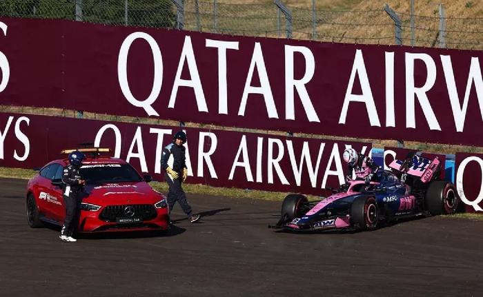 Colapinto chocó, provocó la bandera roja y quedó 21° en la práctica libre 2 del GP
