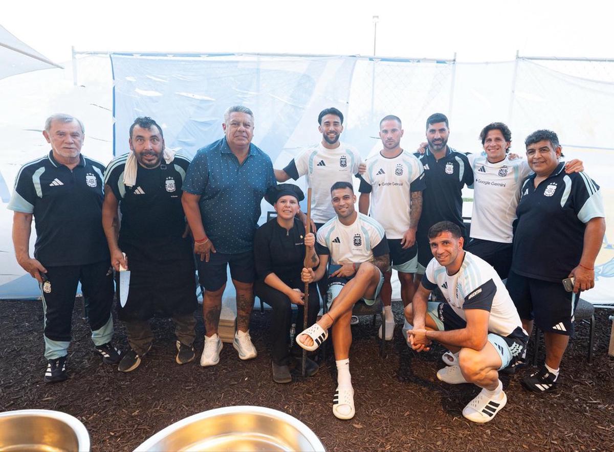 La Selección Argentina disfrutó de un nuevo asado.