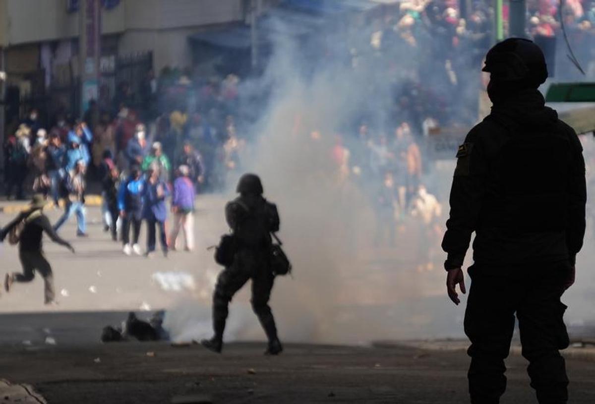 Protestas en Bolivia.