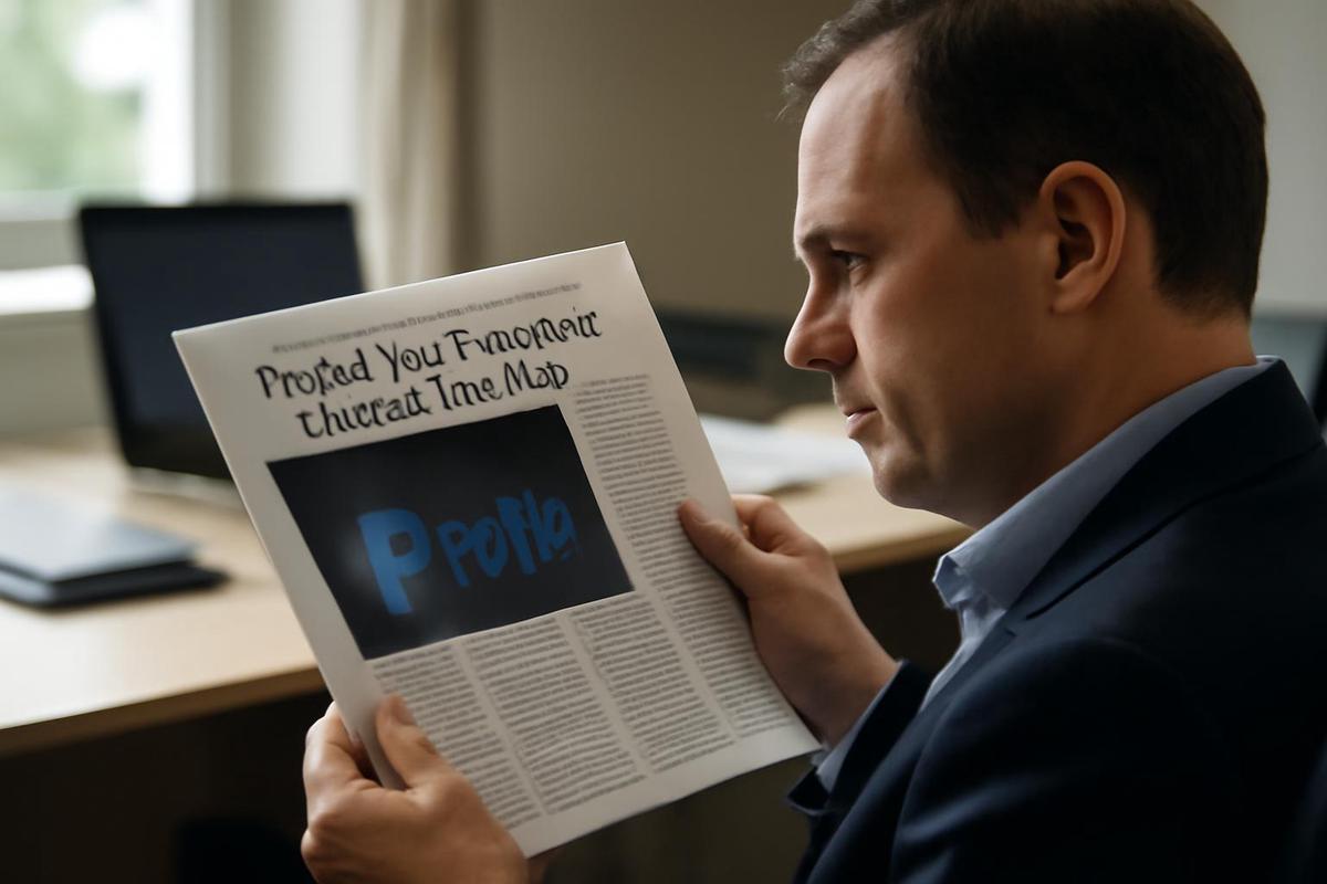 Logo de PayPal en un dispositivo móvil