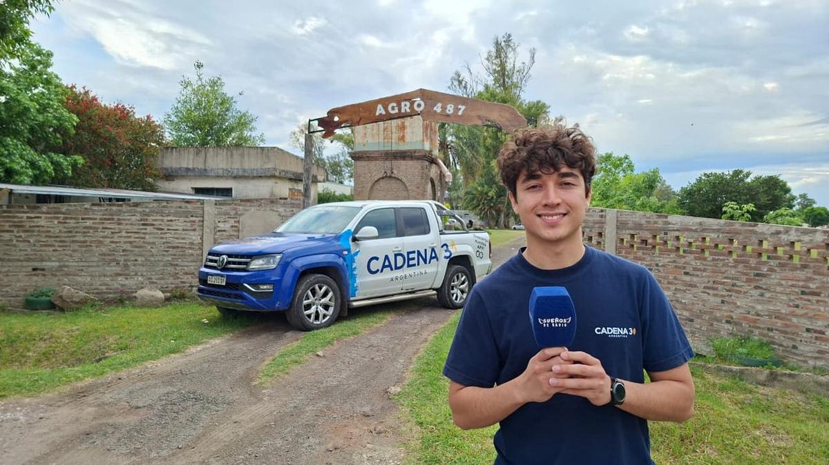 Cadena 3 llegó a la escuela ganadora en Malabrigo.