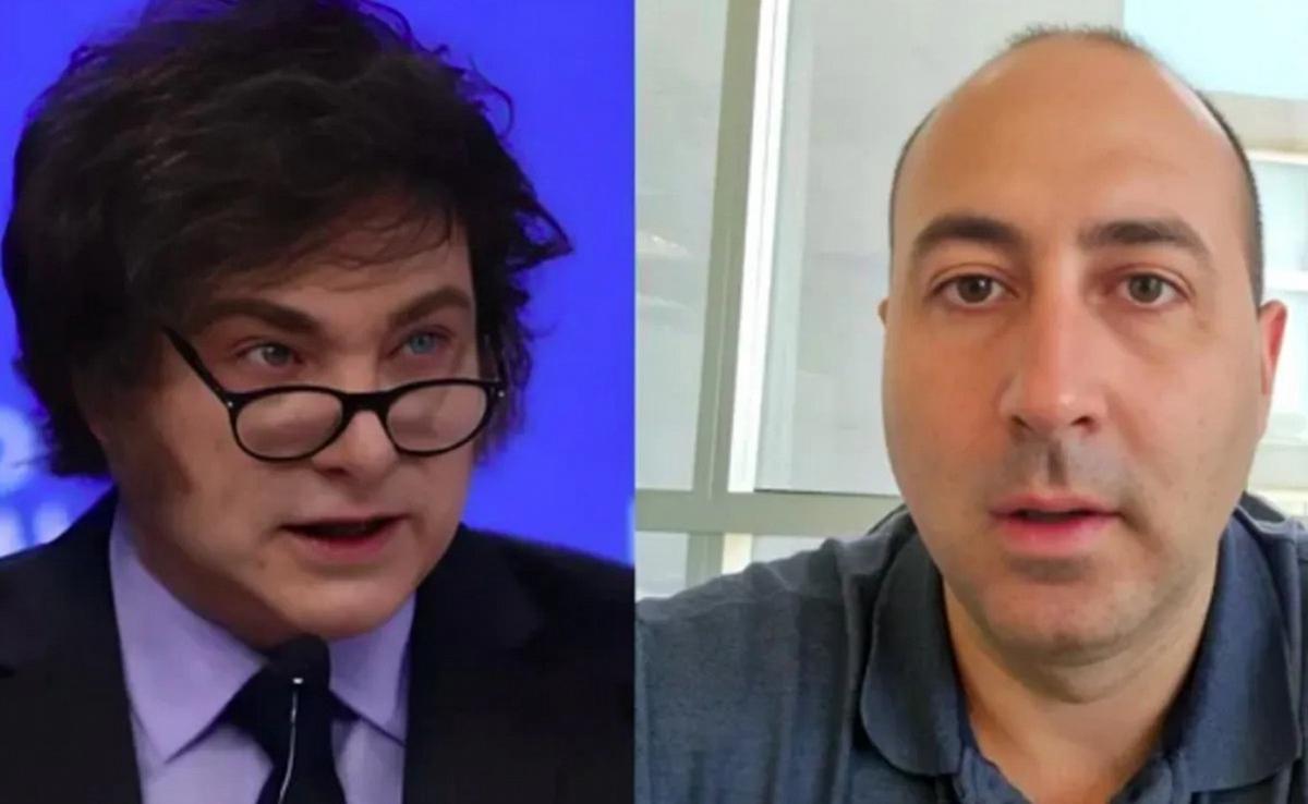 Javier Milei y Fernando Cerimedo. (Foto: ilustrativa)