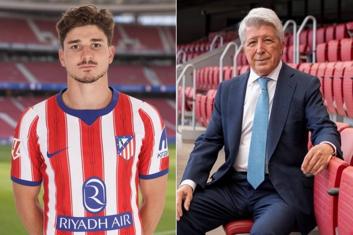El presidente del Atlético de Madrid, Enrique Cerezo habló sobre el reencuentro de Julián Álvarez con los hinchas.