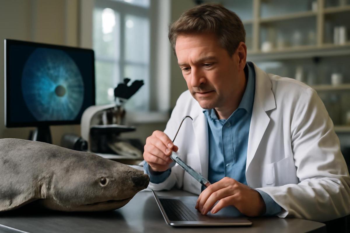 Los ojos del tiburón de Groenlandia mantienen su salud a lo largo de los años