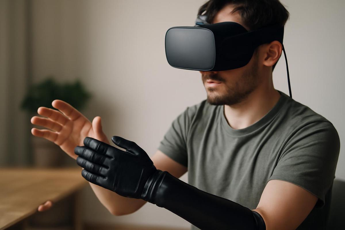 La falta de feedback háptico afecta la coordinación ojo-mano en la realidad virtual.