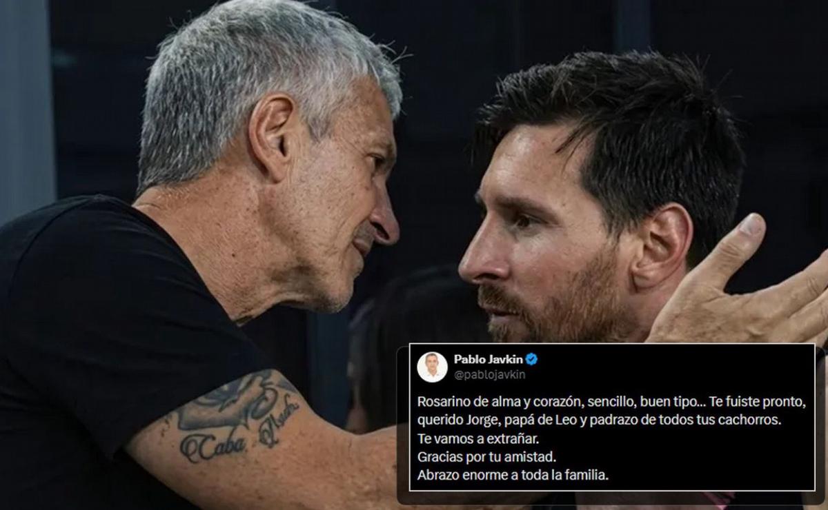 El intendente de Rosario recordó al padre de Lionel como una persona sencilla.