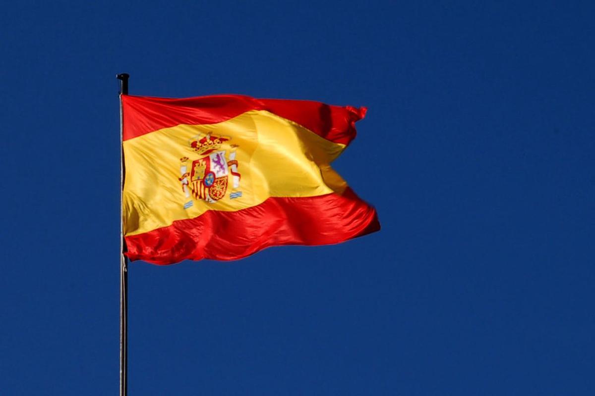 La bandera de España.