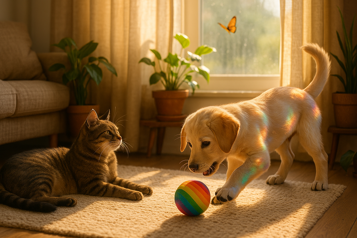 Gato descansando sobre pertenencias de su dueño