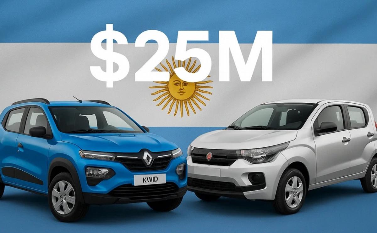 Los autos que valen menos de $25 millones.