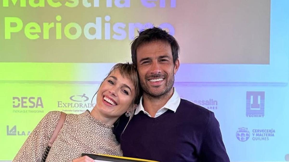 Darío Cvitanich y Chechu Bonelli. Foto: Agencia NA (Redes)