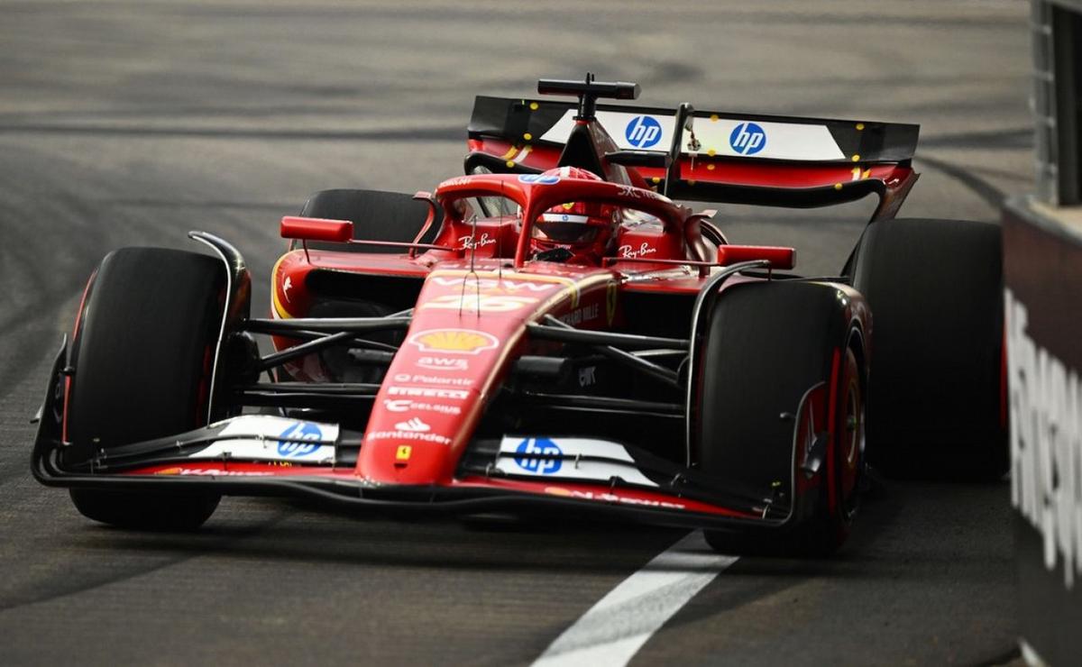 FOTO: Leclerc batió al McLaren de Norris con la Ferrari y fue el mejor de la FP1