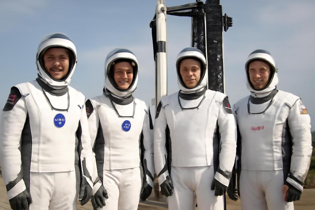 Astronautas del Crew-13 listos para el lanzamiento