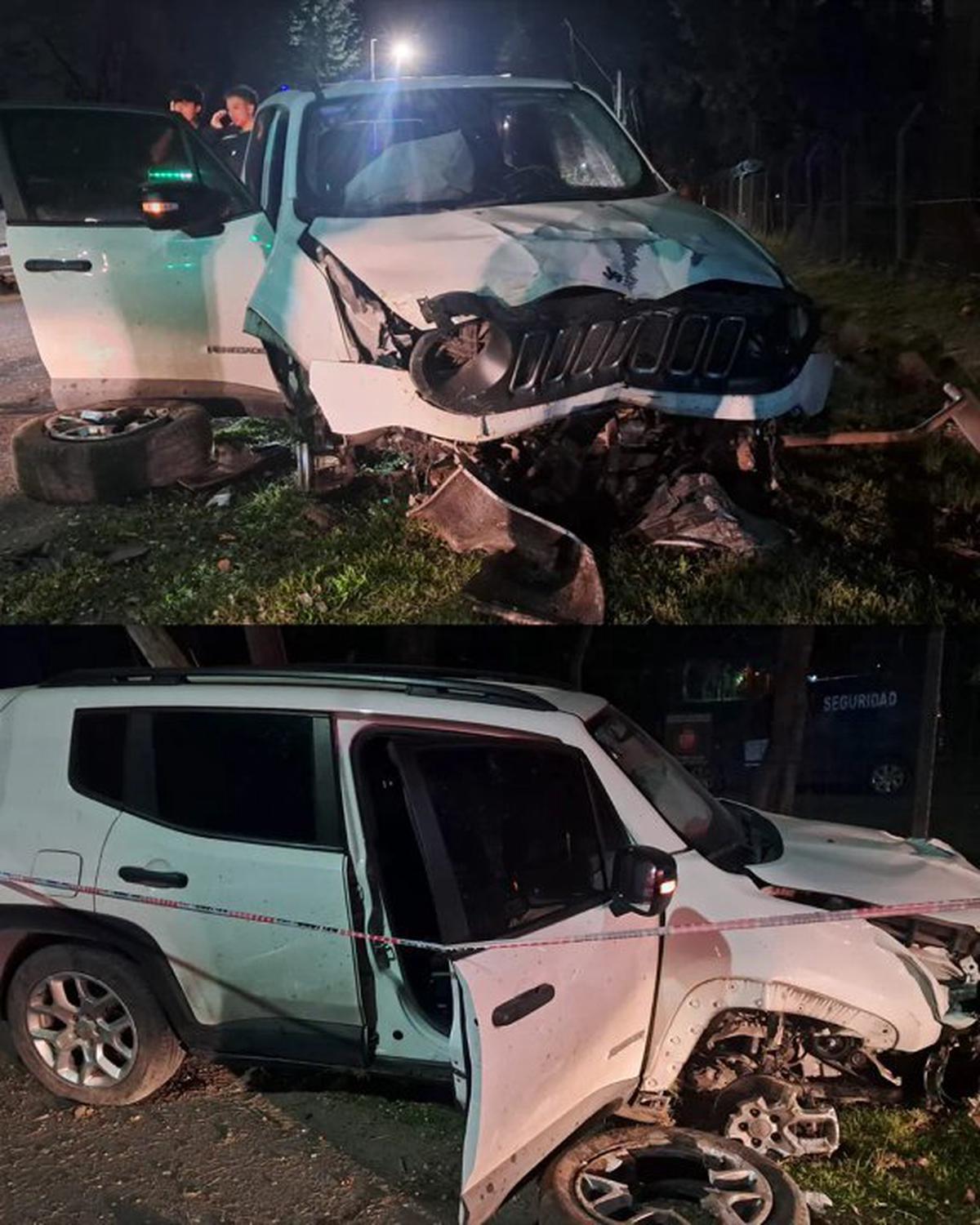 Un joven se graba manejando a 140 km/h y choca contra un poste en Escobar