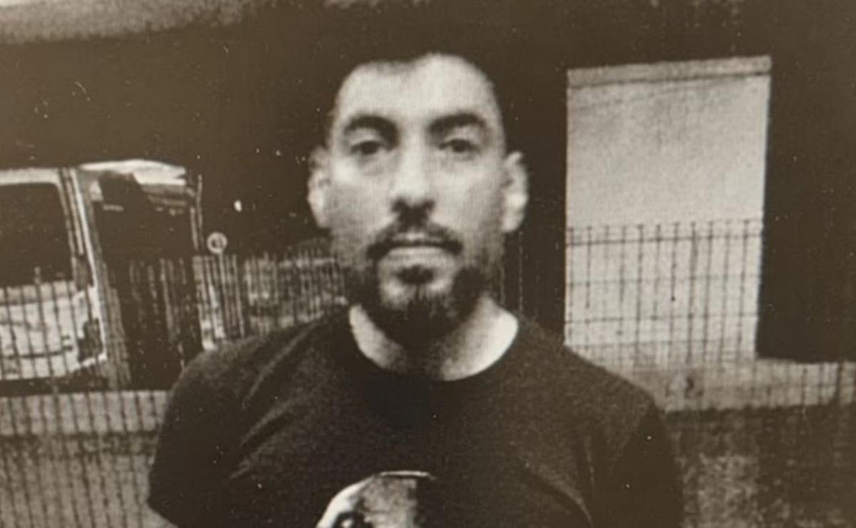 La foto de Facundo Moyano detenido.