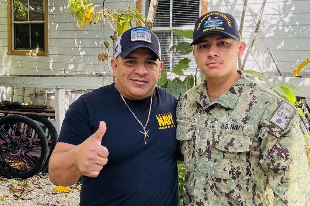 Liberan de custodia migratoria al padre de un marinero del USS Lincoln