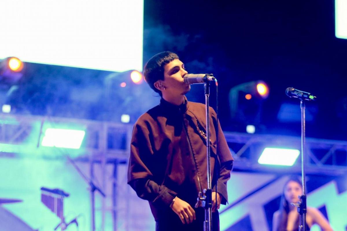 Milo J en un show íntimo en Cosquín. (Foto: Daniel Cáceres).