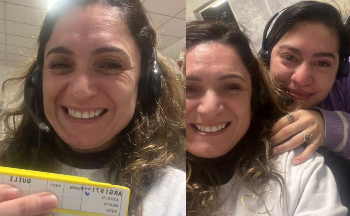 "Bienvenidos, campeones eternos": la controladora aérea que conmovió a Argentina